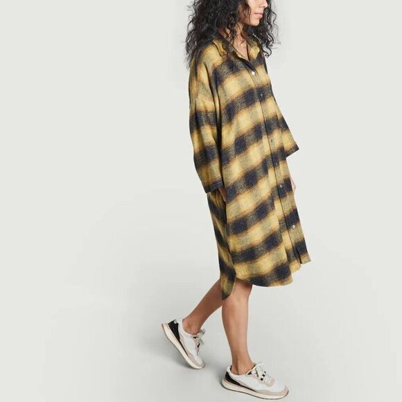 Bellerose | Gladys Shirt Dress Flannel Size 0 (Oversized, can fit size M & L) - Picture 2 of 7